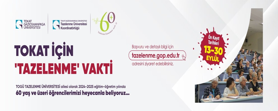 Tokat İçin 'Tazelenme' Vakti